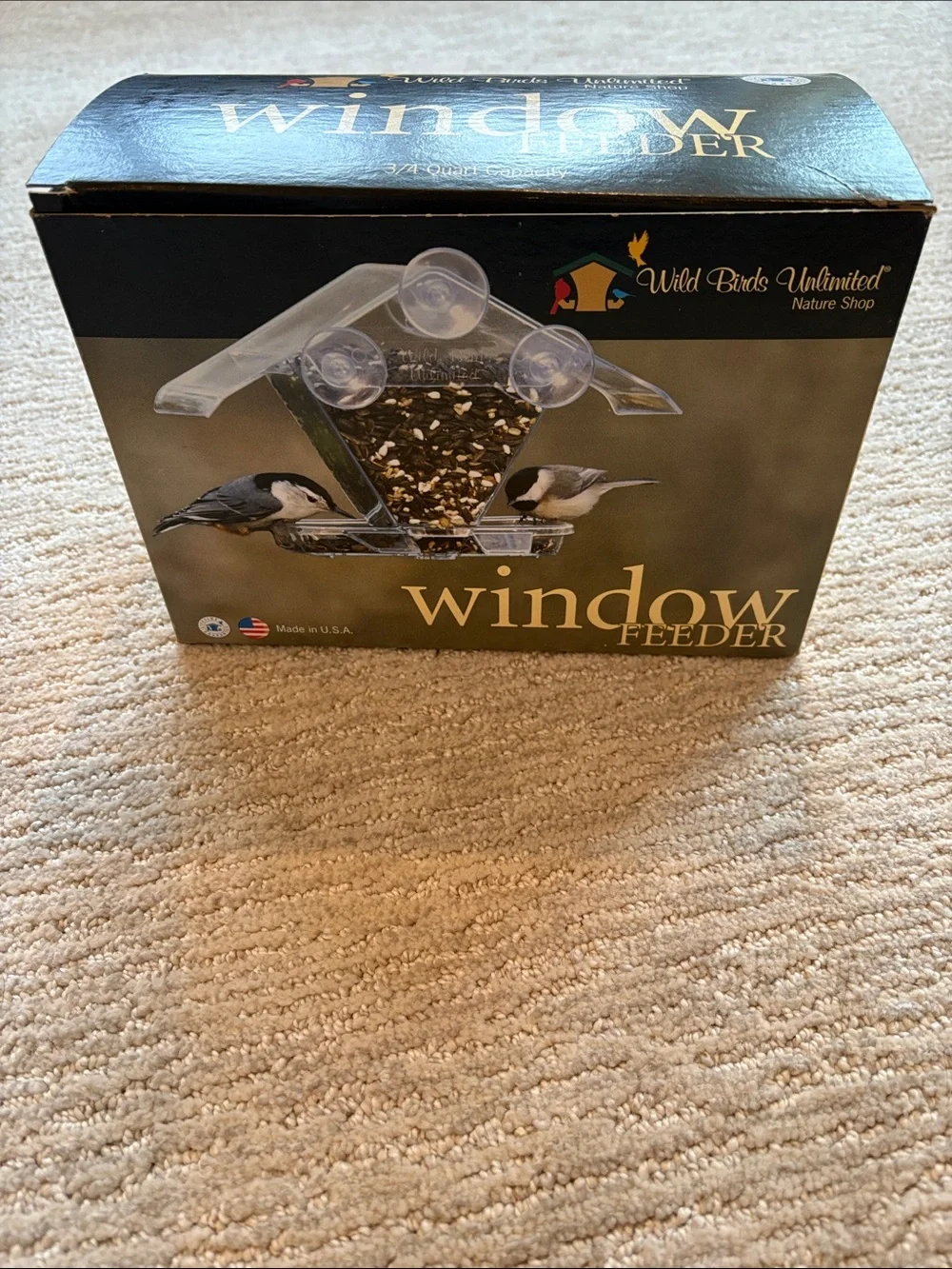 Wild Birds Unlimited Window Feeder - Clear Plastic 3/4 quart